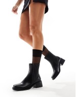 Simmi London Wide Fit Greyson Ankle boot in Black