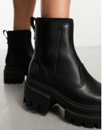 everleigh chelsea boots in black full grain leather