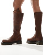 Amaayah hi riding boots in tan leather