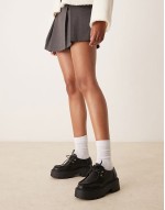 Marley lace up flat shoe in black
