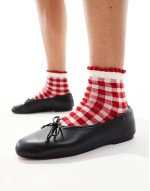 Joselie ballet flats in black  leather