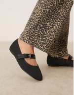 Lou mary jane ballets in black
