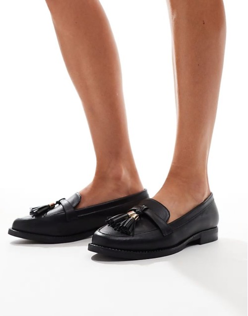 Katy flat shoe in black