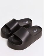 Wide Fit February one piece slider in black
